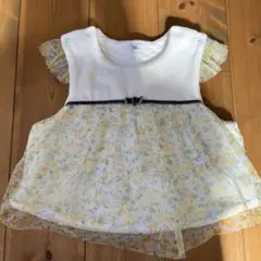 値下げ！tickle museum ベビー 花柄フリル ベスト