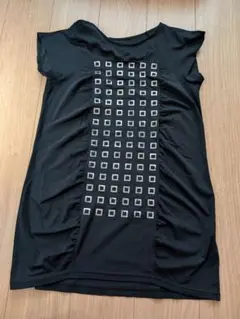 HIROKO BIS フレンチ袖ロングTシャツ9号(M)ブラック