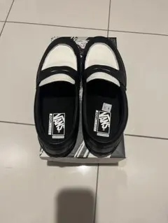 VANS スケート ローファー レザー Black / White 28㎝