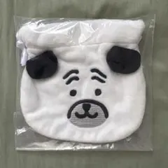 ナガノキャラクターズ おかお巾着　パグ