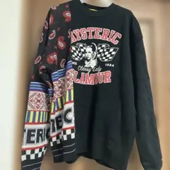 ヒステリックグラマー　異素材ドッキングスウェット　美品のサムネイル