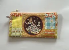 両面koko sekiさん生地ポーチ-1