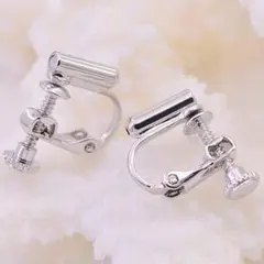 イヤリングコンバーター（ネジ式クリップタイプ） 縦型　2ペア