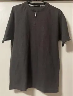 GEORGE ダークグレー ジップ付きTシャツ