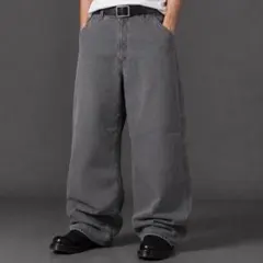 極太 Carhartt pants カーハート ワイドパンツ チャコールW40のサムネイル