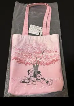 【未使用タグ付】ディズニー　トートバッグ　リバーシブル　桜