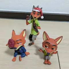 く*K様 ディズニー ズートピア ニック フィギュア 3体セット