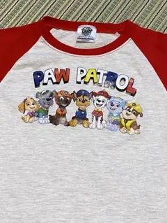 パウパトロール 長袖Tシャツ（赤袖）サイズ110cm