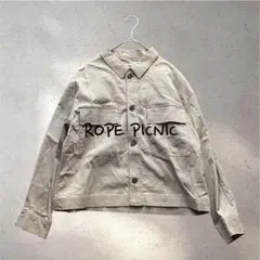 1335＊ロペピクニック【38】シャツ　ジャケット　ゆったり　羽織り　春秋