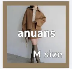 ❤️美品❤️ anuans アニュアンス リバーウールミニスカートM CAMEL