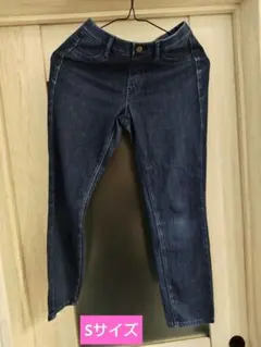 ダークブルー スリムフィット長ズボン 　Sサイズ