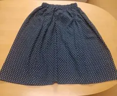 古布　雪ん子絣　小粒　スカート