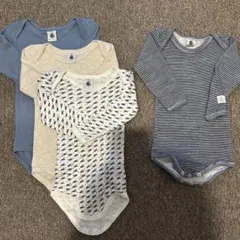 プチバトー　ベビー肌着 4点セット　12m(74cm)