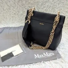 美品✨️マックスマーラ チェーン ショルダーバッグ 2way レザー 保存袋付のサムネイル