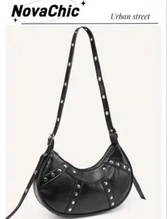 【完売商品】SHEIN ショルダーバッグ ブラックのサムネイル