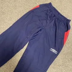 UMBRO ジャージパンツ ネイビー/レッド　サイズO