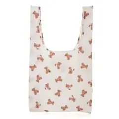 【完売品】ジェラートピケ エコバッグ くま 総柄