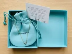 ティファニー ダイヤモンドバイザヤードネックレス イエローゴールド 0.14ct