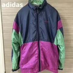 80s adidas アディダス　ナイロンジャケット　ジャンパー　M