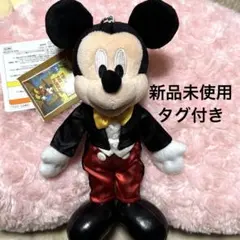 新品タグ付 ディズニーランド ミートミッキー 夢物語 燕尾服 ぬいぐるみバッジ