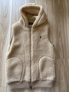 GympleX フード付きベージュベスト サイズ12