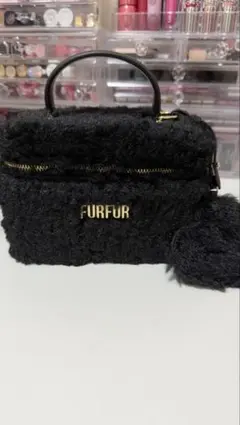 FURFUR ブラックショルダーバッグ