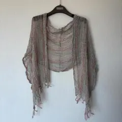 未使用■レディース■おしゃれなストールマフラー■マルチカラー■ショール■天然素材