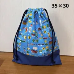 体操着袋　巾着袋　車　乗り物　ハンドメイド