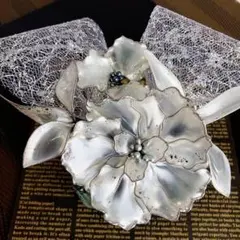 訳あり！早いもの勝ち11-16アメリカンフラワー髪飾り　6本　ちょい足しに…❾