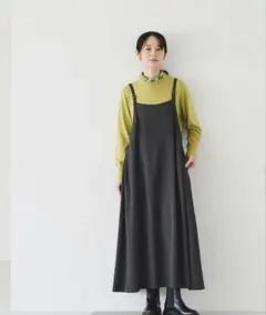 北欧、暮らしの道具店 リネンサロペットスカート - メルカリ
