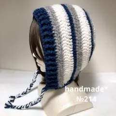 ボンネット*バラクラバ*ニット帽*フード帽✩.*˚ハンドメイド