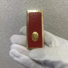未使用TRUSSARDI ライター レッド×ゴールド