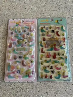 ニャッキ！ フロッキー＆プチドロップステッカー 2種セット