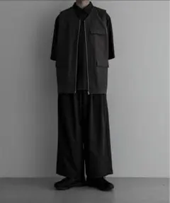 【Lサイズ　美品】remer ルーズダブルタックワイドパンツ