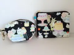 ハンドメイド ポーチ 2点セット ☆ユキエモン