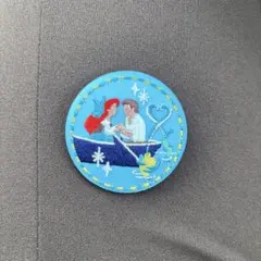 ディズニー刺繍缶バッチ アリエル