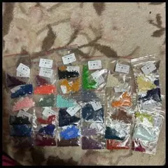 ダイヤモンドアート 余りビーズ 四角 33色セット ①