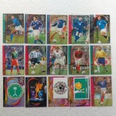 パニーニ　日韓WC 2002 トッティ、バッジョ、ジダンなど15枚セット