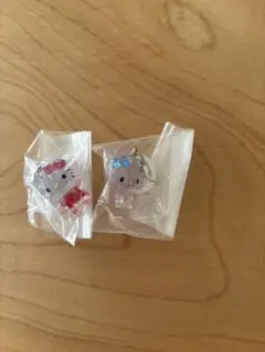 サンリオキャラクターズ クリスタルめじるしアクセサリー　キティ　マイメロ