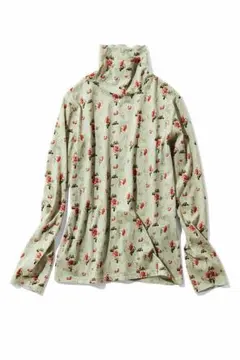 MEDE19F ミュルーズモダン コットンプリントハイネックトップス 花柄 新品