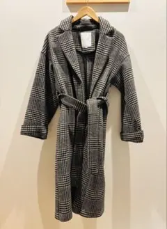 【マーキュリーデュオ 】グレンチェックロングコートのサムネイル