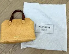 pheasant ハンドバッグ オーストリッチ革 フェザント - メルカリ