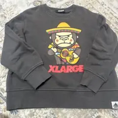 XLARGE KIDS ダークグレー トレーナー