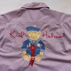 カールヘルム【Karl Helmut】紺色 キューピー柄 半袖シャツ - メルカリ