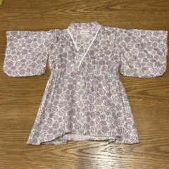 conoco（コノコ） 花柄ワンピース型浴衣（子供用浴衣ドレス）