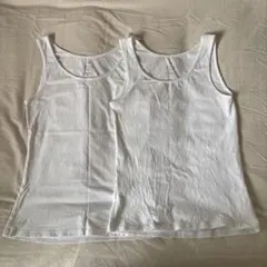 H&M 170cm 女の子 タンクトップ 2枚セット ホワイトのサムネイル