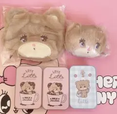 mikko ラテ latteぬいぐるみ フェイスポーチ ガチャガチャ