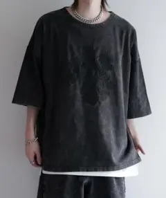 KAPITAL キャピタル　キャピタル　薔薇　（BIG Tシャツ）墨黒 KAPITAL キャピタル キャピタル 薔薇 （BIG Tシャツ）墨黒 - メルカリ