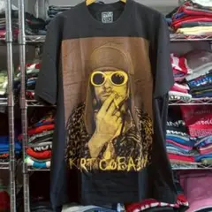 ニルヴァーナ カート・コバーン 両面プリント バンドＴシャツ XL