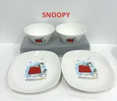 SNOOPY 皿2枚 陶器ボウル2枚セット 非売品 KFC スヌーピー 未使用品